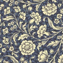 Small Blue Wildflowers Print Italian Paper ~ Carta Varese Italy